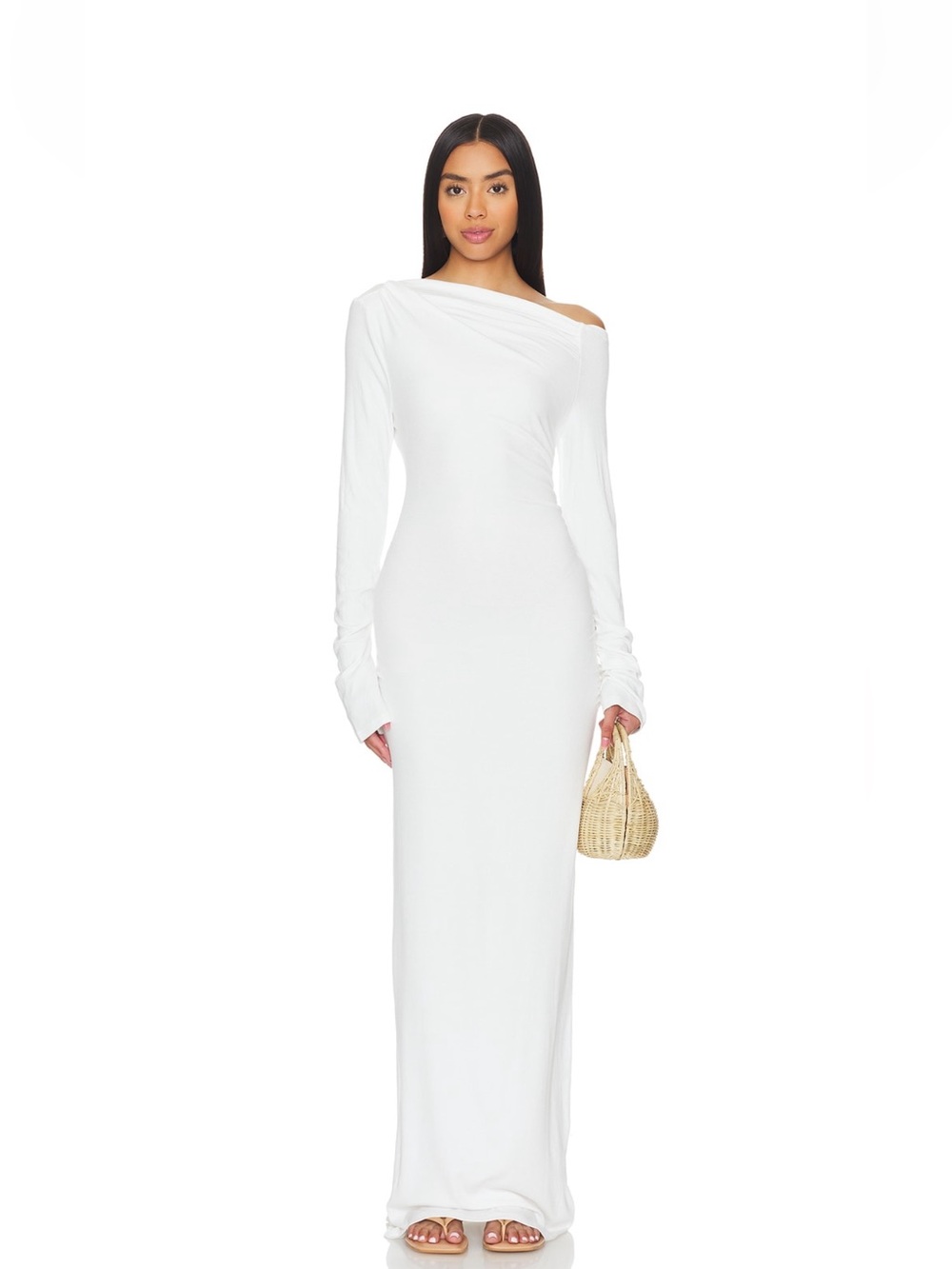 NWT SNDYS Reyna Maxi Dress in white